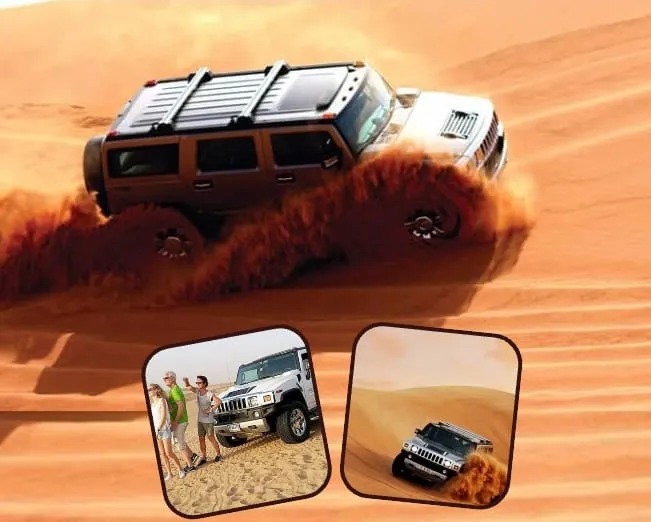 Hummer Dune Bashing In Desert